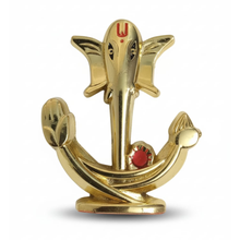 Load image into Gallery viewer, Anchor Ganesha Poly resin Car Dashboard Mini Statue