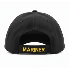 Load image into Gallery viewer, Merchant Navy Embroidered Black Adult Unisex Cap - Premium Quality