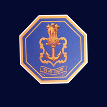 Load image into Gallery viewer, Indian Navy Insignia MDF Fridge Magnet 2.5 Inches x 2.5 Inches