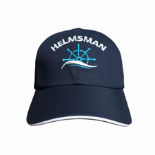 Load image into Gallery viewer, Helmsman Embroidered Adult Unisex free size Cap Navy Blue - Premium Quality