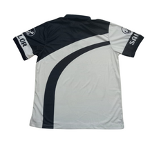 Load image into Gallery viewer, Merchant Navy Captain with Wheel Crashing Waves Drifit Polo Neck Tshirt