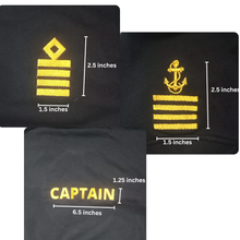 Load image into Gallery viewer, Merchant Navy Cotton Polo Neck Embroidery Tshirt for Captain