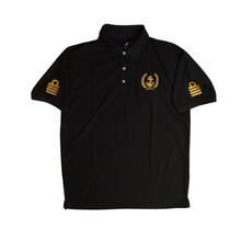 Load image into Gallery viewer, Merchant Navy Embroidered Dri-Fit 100% Polyster Polo Neck T-shirt for Captain/Master-Anchor Logo on Left Chest & Eppaulets Logo on Sleeves