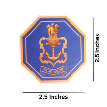 Load image into Gallery viewer, Indian Navy Insignia MDF Fridge Magnet 2.5 Inches x 2.5 Inches
