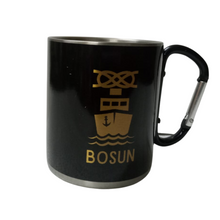 Load image into Gallery viewer, Merchant Navy Rank Printed Stainless Steel Coffee Mug - 275 ml Heavy Weather Proof