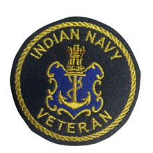 Load image into Gallery viewer, Indian Navy Veteran Zari Embroidery Patch
