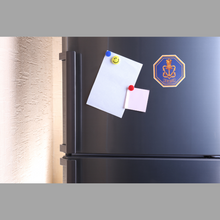 Load image into Gallery viewer, Indian Navy Insignia MDF Fridge Magnet 2.5 Inches x 2.5 Inches