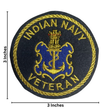 Load image into Gallery viewer, Indian Navy Veteran Zari Embroidery Patch