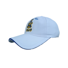 Load image into Gallery viewer, Indian Navy Embroidered Adult Unisex free size Cap White - Premium Quality
