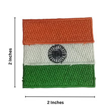 Load image into Gallery viewer, Indian Tri-Colour Flag Stitch On Embroidery Patch