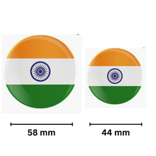 Load image into Gallery viewer, Indian Flag Pin Up Round Badges
