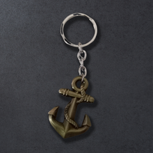 Load image into Gallery viewer, Roped Anchor Metal Keychain