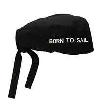 Load image into Gallery viewer, Born To Sail Tie-up Bandana Under Helmet Cap - Premium Quality