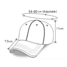 Load image into Gallery viewer, Indian Navy Embroidered Adult Unisex free size Cap White with Yellow Tipping Blue Visor - Premium Quality