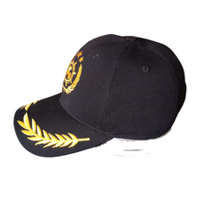 Load image into Gallery viewer, Marine Engineer Propeller Logo Embroidered Black Adult Unisex Cap - Premium Quality
