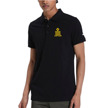 Load image into Gallery viewer, PUMA Brand Merchant Navy Captain Eppaullets Logo Embroidered Polo Neck T-shirt - Black