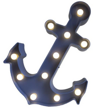 Load image into Gallery viewer, Anchor with Decorative Light - Wall Decor