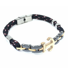 Load image into Gallery viewer, Anchor With Chain & Rope Stainless Steel Bracelet - Men