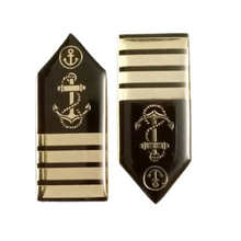 Load image into Gallery viewer, Lapel Pin type Gorget Collar Badges for Merchant Navy Officers