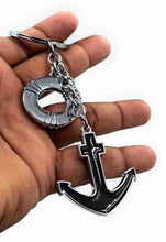 Load image into Gallery viewer, Anchor with Lifebuoy Metal Keychain