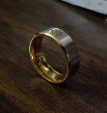 Load image into Gallery viewer, Anchor & Helm Wheel Engraved Unisex Solid Stainless Ring
