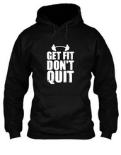 Load image into Gallery viewer, Get fit don't quit - Unisex Hoodie