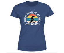 Load image into Gallery viewer, This one runs on fat - Women's half sleeve round neck t-shirt