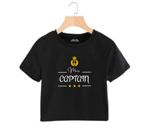 Load image into Gallery viewer, Mrs Captain (crown) - Women's Crop Top