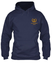 Load image into Gallery viewer, Merchant Navy ranks - Unisex Hoodie for Officers working onboard and ashore (Navy Blue)