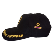 Load image into Gallery viewer, Third Engineer Embroidered Black Adult Unisex Cap - Premium Quality