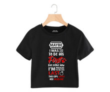 Load image into Gallery viewer, This Girl Loves Her Husband - Women's Crop Top