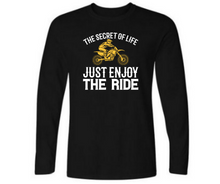 Load image into Gallery viewer, The secret of life just enjoy the ride - Men's full sleeve round neck T-shirt