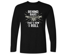 Load image into Gallery viewer, Behind the Bars that's how I roll - Men's full sleeve round neck T-shirt