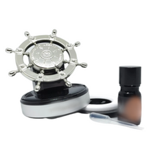 Load image into Gallery viewer, Solar Powered Rotating Ship Helm Wheel Air Freshener Car Dashboard Accessory