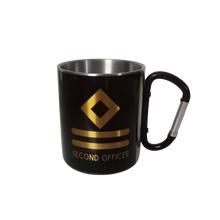 Load image into Gallery viewer, Merchant Navy Rank Printed Stainless Steel Coffee Mug - 275 ml Heavy Weather Proof