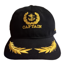 Load image into Gallery viewer, Kids Captain Embroidered Black Cap - Premium Quality