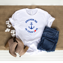 Load image into Gallery viewer, Anchor Me In Your Love - Couple Women's half sleeve round neck T-shirt