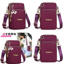 Load image into Gallery viewer, Small Crossbody Multilayer 3 in 1 Woman Sling Pouch/Bag with Mini Earphone Hole