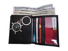 Load image into Gallery viewer, Bifold Classic Compact Men's Leather Wallet With RFID Blocking