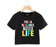 Load image into Gallery viewer, Yoga balance your life - Women's Crop Top