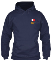 Load image into Gallery viewer, Merchant Navy ranks - Unisex Hoodie for Officers working onboard and ashore (Navy Blue)