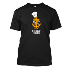 Load image into Gallery viewer, Chief Cook Logo - Men's Half Sleeve Round Neck T-Shirt
