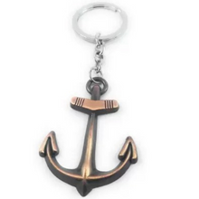 Load image into Gallery viewer, Anchor antique type Metal Keychain