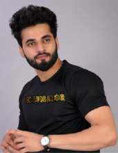 Load image into Gallery viewer, Golden Style Titled Mariners Half Sleeve Round Neck T-shirt- Kcots Mcool fabric