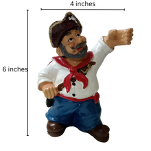 Load image into Gallery viewer, White Shirt Pirate Wine Glass Holder - PolyResin Material