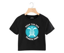 Load image into Gallery viewer, Keep the sea plastic free - Women's Crop Top