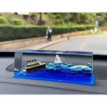 Load image into Gallery viewer, Blue Wave Titanic Ship Car Dashboard Accessory