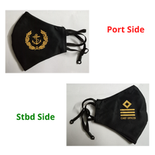 Load image into Gallery viewer, Merchant Navy Rank Customised Printed Face Mask