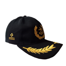 Load image into Gallery viewer, Second Officer Embroidered Black Adult Unisex Cap - Premium Quality