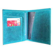 Load image into Gallery viewer, Classic Veg Tanned Hunter Leather Passport / CDC / COC Travel Wallet